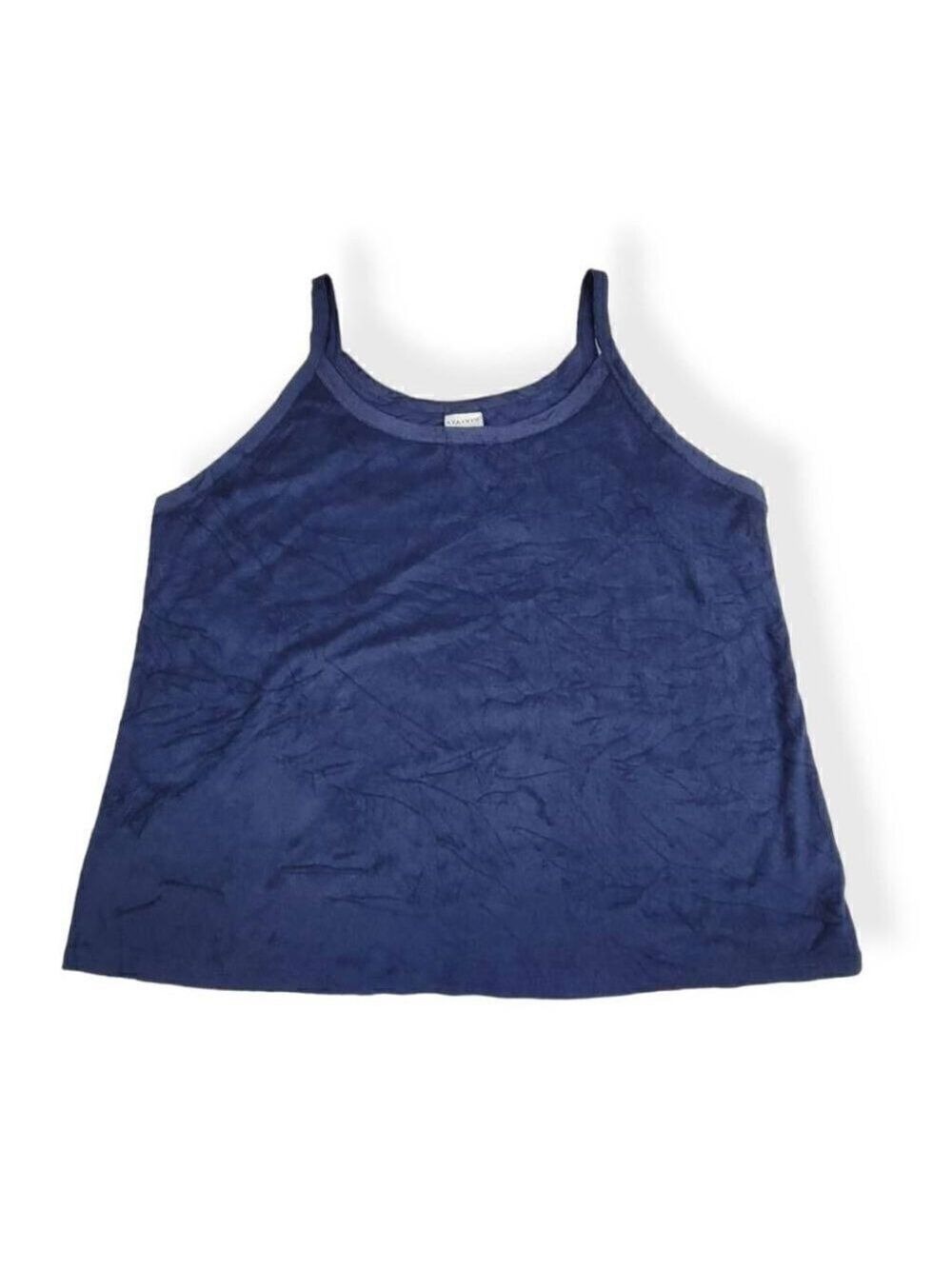 Ava & Viv Navy Blue Terry Cloth Tank Top 3X NWOT